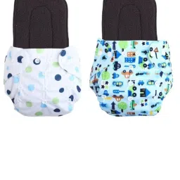 Free Size Reusable Cloth Diaper With 2 Dry Feel Absorbent Soaker Pad (3M-3Y)tb21-picture-0