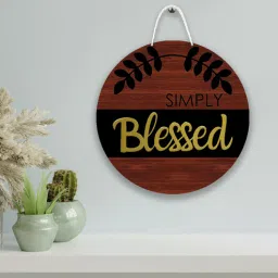 Simply Blessed Gold MDF Wall Art by Art Street-picture-8