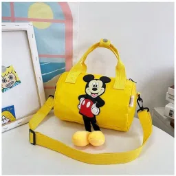 15 L Hand Duffel Bag - DISNEY MICKY WATERPROOF PREMIUM SIDE SLING BAG - Yellow - Regular Capacity-18