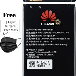 TokTon Mobile Battery For Huawei Airtel 4G Hotspot 3000 E5573Cs 609 /R-216 1500mAh / Free Mask For Men Women Kids-image-12