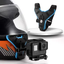 Pinxo Chin Strap Mount with Phone Holder for GoPro Hero, DJI, Yi & More Devices Strap-picture-42