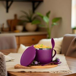 Stainless Steel Storage Bowl Leakproof Steel-Inner Bowl for Maggi, Pasta, Soup-image-11