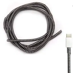 KAELAN Cable Protectors Metallic Finish Spiral Cable Protector Black Cable Protector-image-26