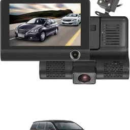 170 Degree/3 Lens G-Sensor 4Inch 3 Way DVR Video Recorder For Car Black LCD-image-54