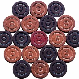 Wooden Made Carrom Coins Pawns with Striker Carrom Pawns-picture-24