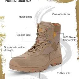 Mikaasa Alpha Aerolite 6.0 Suede Leather Military & Tactical Boots For Men-image-2