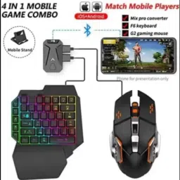 RYT Bluetooth Gaming Keyboard Mouse Convertor For SmartphoneGaming Accessory Kit-17