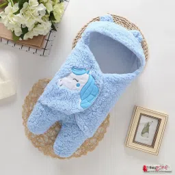 Embroidered Crib Hooded Baby Blanket for AC Room-image-61