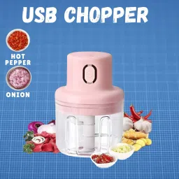 Electric Chopper, Rechargeable Chopper for Kitchen Vegetable & Onion Garlic C51 Electric Vegetable & Fruit Chopper-image-1