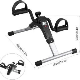 aquabucket Mini Cycle for Home Workout with Fixing Strap & LCD Display Mini Pedal Exerciser Cycle image 3