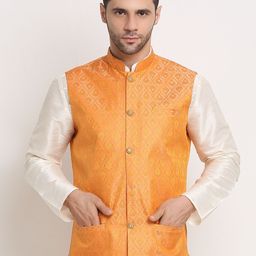 kraft india Woven Men Waistcoat-picture-5