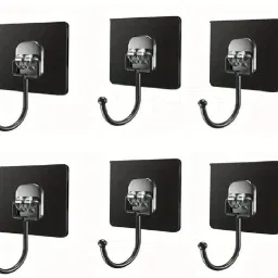 Self Adhesive Hook / Drill Free Hooks / Wall Hanging Storage Hook 6-16