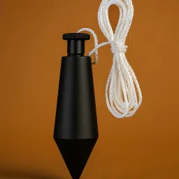 antiquity Heavy Duty Black Plumb Bob with Nylon String | Precision Survey Tool for Mason, 200 g Brass Plumb Bob image 3