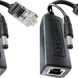 Paruht 2pcs PoE Splitter Power Over Ethernet Active 48V to 12V - IP Camera,Phone,Switch Lan Adapter-36