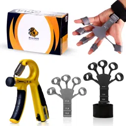 Adjustable Counter Hand & Finger Grip For Improving Strength & Flexibility-Combo Hand Grip/Fitness Grip-10