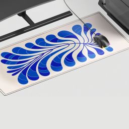 ZeraCustoms Dynamic Spline-MAT-L Desk Mat | Anti-Skid |60 x 28 cm | Gaming Mat Non Slip Base Mousepad-image-95