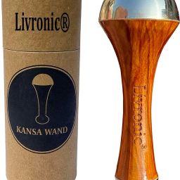 Livronic Face Acupoint Kansa Wand (Bronze Size: 4.5 cm) Massager With Teak Wood Handle with Both Side Kansa For Detoxification And Deep Relaxation Massager-image-47