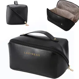 Women Black Cosmetic Bag-image-21