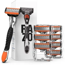 Magnum V | 5 Blade Shaving Razor for Men | Long-Lasting American Blades | 1 Razor Handle, 8 Cartridges, Men-image-38