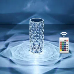 shivmyra Romantic Crystal Diamond Table Lamp Color Changing, Touch Control Night Light Table Lamp image 3