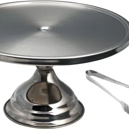 cake / Pizza stand and cake tong Stainless Steel Cake Server-20