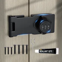 Anti-Theft Household Cabinet Password Hasp Locks, 3 Digit Password for Cabinet Combination Lock-image-38