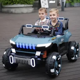 Power Packed Fun Rechargeable Ride-On & LED Lights for an Electrifying Adventure Jeep Battery Operated Ride On-7