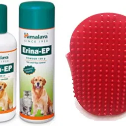 Tick and Flea Control Powder 150g and Erina-EP Shampoo 200 ml Pet Coat Cleanser Anti-fungal, Allergy Relief, Whitening and Color Enhancing lemon Dog Shampoo-7