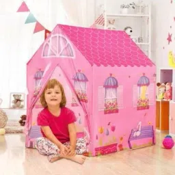 New Water & Fire Proof Doll House Tent for Kids (Pink)-picture-13