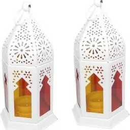 White Iron, Metal Hanging Lantern-image-16