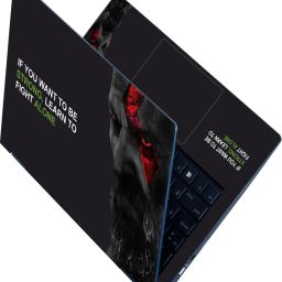 Anweshas Full Body Laptop Skin Sticker - Be Strong Alone Self Adhesive Vinyl Laptop Decal 15.6-image-19