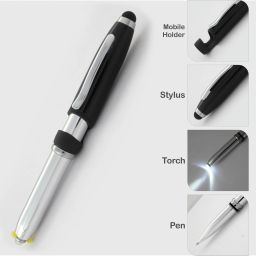 4 in 1 Pen for Touch Screen Torch & Mobile Holder Multi-function Pen-image-87