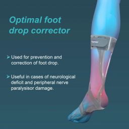 tynor Foot Drop Splint, Grey, Right, XL, 1 Unit Foot Support image 3