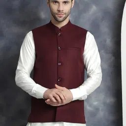 Men Solid Nehru Jacket-picture-9
