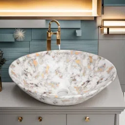 Premium Designer Ceramic Wash Basin Counter top (16x13x5.5) Glossy Boat 508 Table Top Basin-image-8