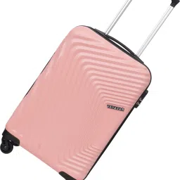 Small Cabin Suitcase (55 cm) 4 Wheels - Monaco Scratchproof 360Degree Rotating Latest Design Trolley Bag - Pink-image-7