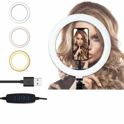 JAMMY ZONES Big Selfie Ring Light 10" with 7ft Tripod Stand for video,Reels Studio J117 Ring Flash-picture-17