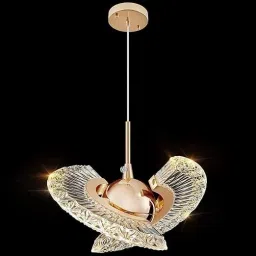 Multi-Styling LED Chandelier Mini Rose Gold Round Pendant Light Pendants Ceiling Lamp-18