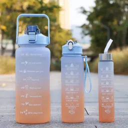 utility jet (Set of 3) Motivational Quotes Water Bottle-picture-0