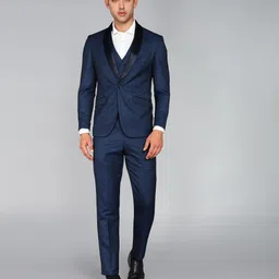 louis philippe Men 3 PC Suit Solid Suit-picture-2