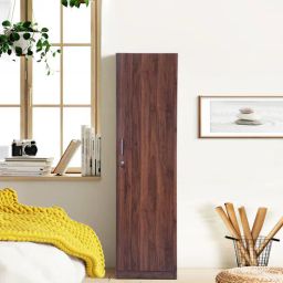 mintwud from pepperfry Teen 1 Door Wardrobe In Columbian Walnut Finish-picture-1