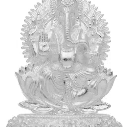 51 Grams Lord Gajanana Silver Idol Decorative Showpiece - 5.588 cm-image-12