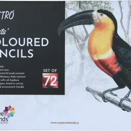 Artists Colour Pencil Set of 72 (in an Elegant tin Box) Round Shaped Color Pencils-5