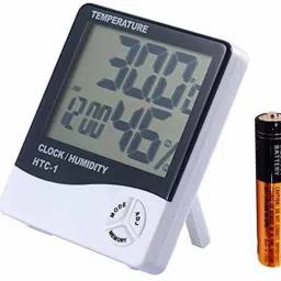 -Clock-001 Hygrometer Humidity Meter with Temp and Clock Display Digital Thermometer All-in-One Digital Moisture Measurer-1