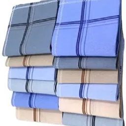 KHASALA BROTHERS Large Size Premium Cotton Collection Handkerchiefs For Men ["Multicolor"] Handkerchief-image-10