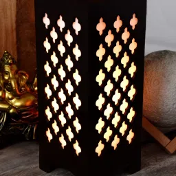 Wooden Carved Premium Table Lamp for Home, Bedroom, Living Room, Study Room 107 Table Lamp-11
