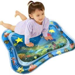 Rectangle Baby Kids Water Play Mat Toys Inflatable Tummy Time Leakproof Water Play Mat, Indoor and Outdoor Baby Play mat, Fun Activity Play Baby Bad Rectangle-20