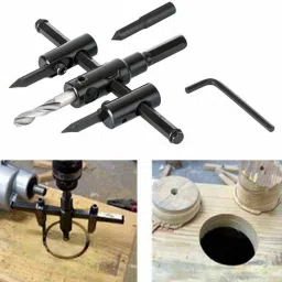 30-120 mm Adjustable Wood Circle Hole Cutter Saw Drill Bit Kit-25