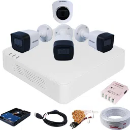 HIKVISION 4 Channal AcuSense Technology HD 4MP DVR,Outdoor & Indoor Audio Camera,AU-10 Security Camera-picture-10