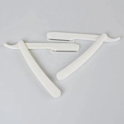 Set of 15 Plastics Straight Barber Salon Disposable Folding Razor, Men & Women-image-16